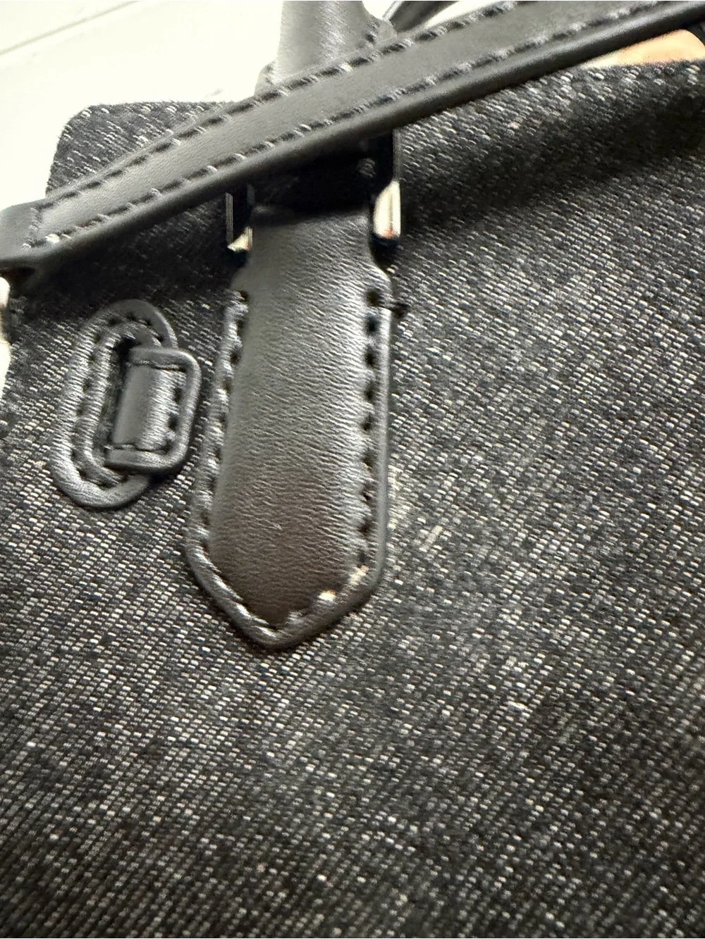 Michael Kors Black Satchel with Silver Crystal Embellishment Casual Party